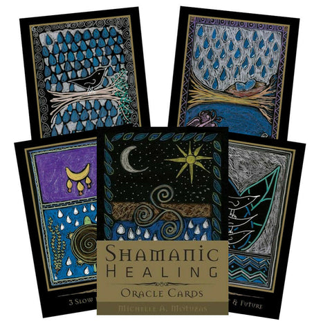 SHAMANIC HEALING ORACLE CARDS DECK SCHIFFER PUBLISHING WILSON MOTUZAS NEW