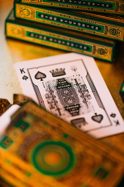 High Victorian Green Theory 11 Luxury Playing Cards Deck Magic Tricks Sealed