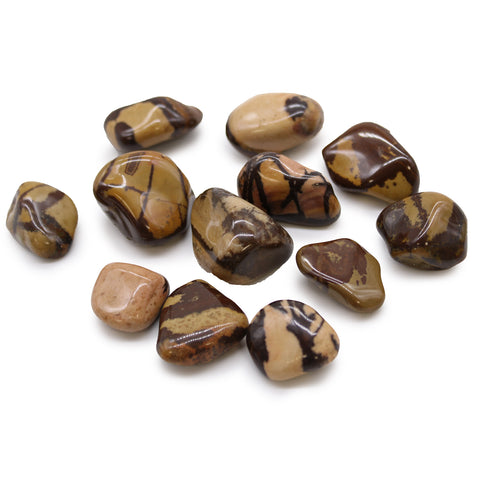 12 Medium African Tumble Stones - Jasper Nguni Gemstones Ancient Wisdom NEW