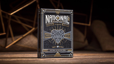 National Theory 11 Luxury Playing Cards Deck Black Gold Magic Tricks Sealed NEW