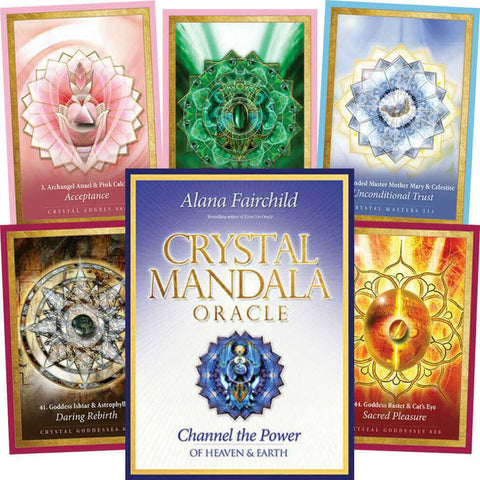 Crystal Mandala Oracle Cards Deck Alana Fairchild Esoteric Telling Blue Angel