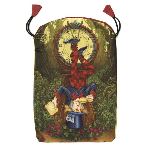 Wonderland Tarot Satin Bag Gift Printed Llewellyn Multicolor 6''X9" Storage NEW