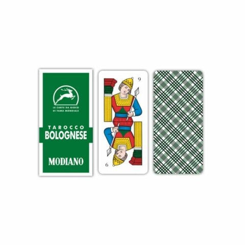 Tarocco Bolognese Playing Cards Tarot Deck Modiano Magic Table Games Green NEW