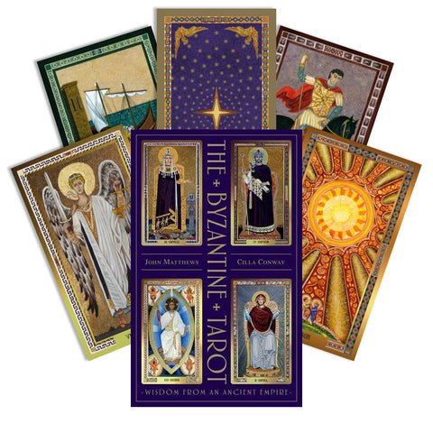 The Byzantine Tarot Wisdom From An Ancient Empire Cards Book Set Schiffer NEW