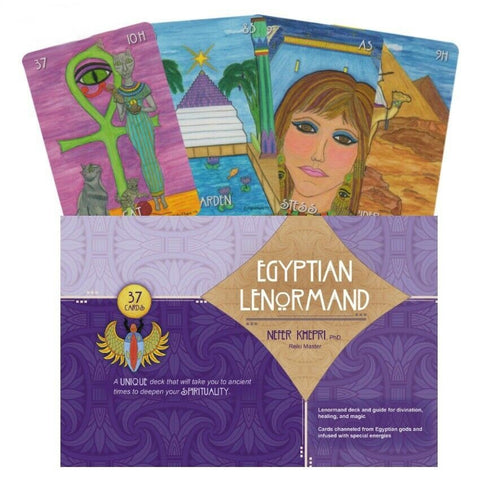 Egyptian Lenormand Tarot Cards Deck Book Set Schiffer Publishing Khepri NEW