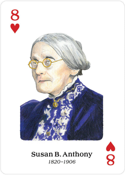 Womens Suffrage Playing Cards Deck Booklet Illustrated US Games Women'S Blue NEW