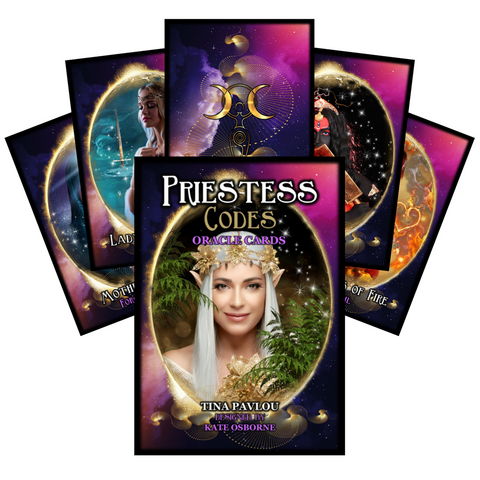 Priestess Codes Oracle Cards & Guidebook Tina Pavlou Kate Osborne Solarus NEW