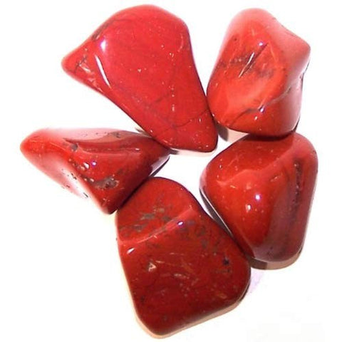 24 Large Tumble Stones - Jasper Red Gemstones Talisman Ancient Wisdom NEW