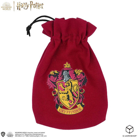 Harry Potter. Gryffindor Dice & Pouch Set Magic Wizard Role Games Q-Workshop NEW