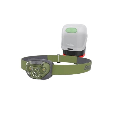 Energizer Camping Kit Headlamp Green & Lantern Case Set 260 Lm 3 Aaa Included
