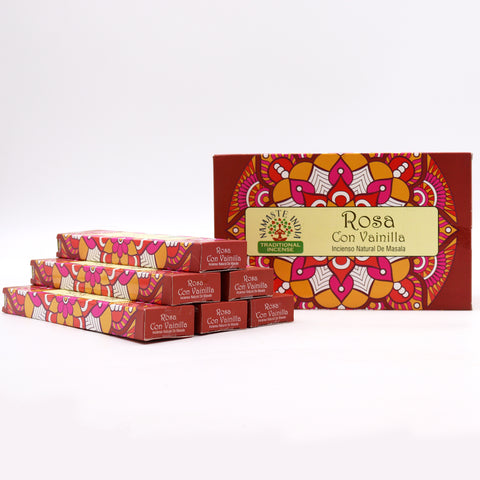 Namaste Mandala Masala Incense - Rose With Vanilla Orkay