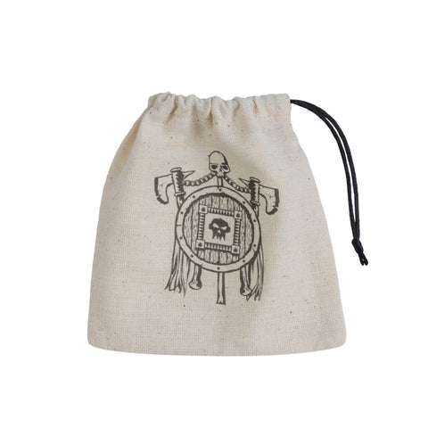 ORC BASIC DICE BAG BEIGE BLACK POUCH ROLEPLAYING GAMES Q-WORKSHOP RPG DND NEW