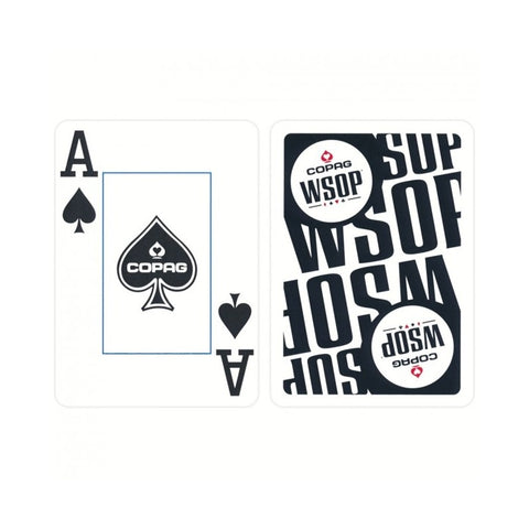 Copag Wsop Jumbo Index Single Plastic playing cards deck (black)