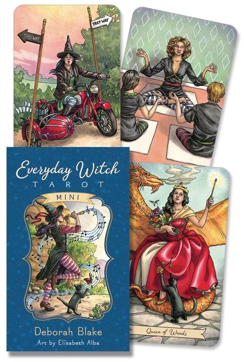 Everyday Witch Tarot Mini Cards Deck Llewellyn Deborah Blake Elisabeth Alba NEW