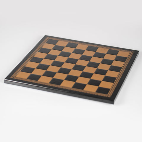 Italfama Medieval Hand-Painted Resin Chess Set w/ Faux Leather Board Italy