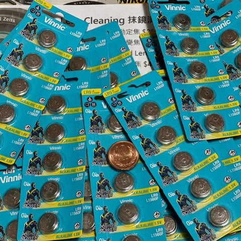 5x Vinnic Alkaline Batteries L1560F LR9 625 Epx Cell Button 1.5V NEW