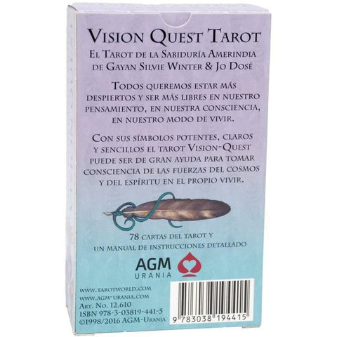 Vision Quest Tarot Deck Cards Esoteric Winter Jo Dose Spanish Edition Agm NEW