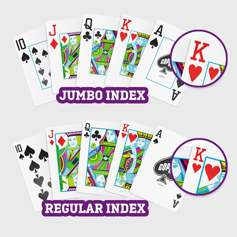1546 Neoteric Poker Size Standard Index playing cards double deck: Red and Green