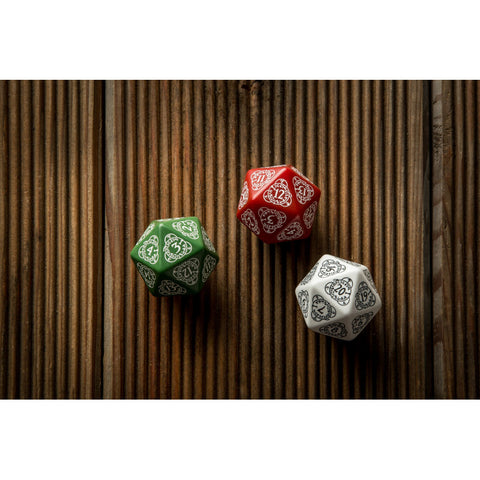 D20 Level Counter Dice Red And White All Dice Tell A Story 30Mm Q-Workshop NEW