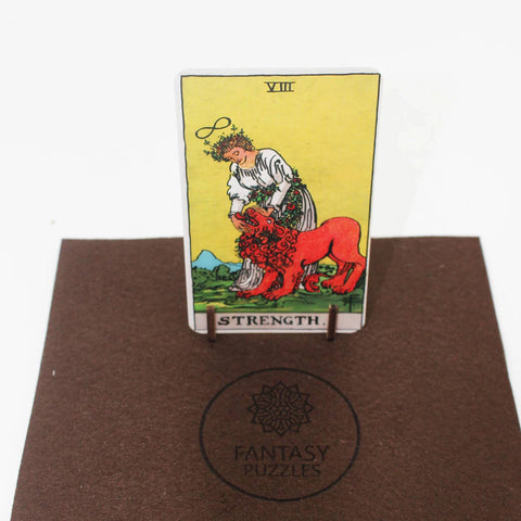 The Strength (Rider-Waite): Tarot Wooden Puzzle 250 pieces Fantasy Puzzles
