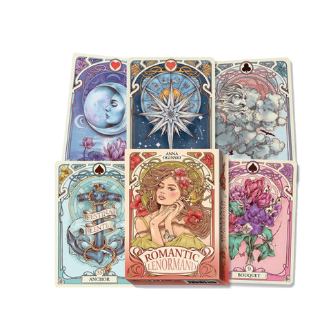 Romantic Lenormand Oracle Cards Deck Anna Oginski Esoteric Lo Scarabeo Or71