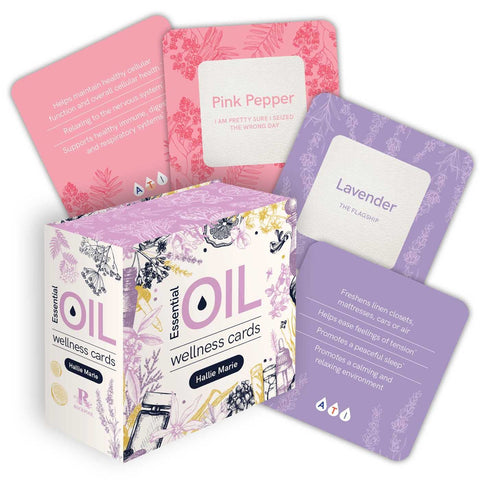 Essential Oil Wellness Cards Deck Rockpool Publishing By Hallie Marie RP190