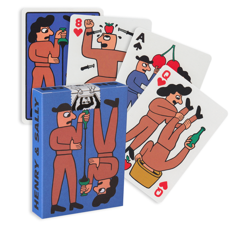 Henry And Sally Blue Deck Playing Cards Art Of Play Magic Poker USa Quality NEW