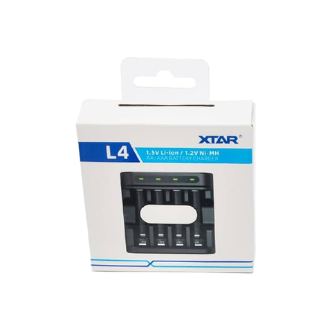 Xtar L4 Battery Charger For Aa/Aaa Lithium & Nimh Batteries Smart Charging