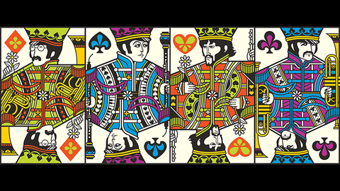 The Beatles Playing Cards Deck Theory 11 Orange Magic Tricks Quality USA