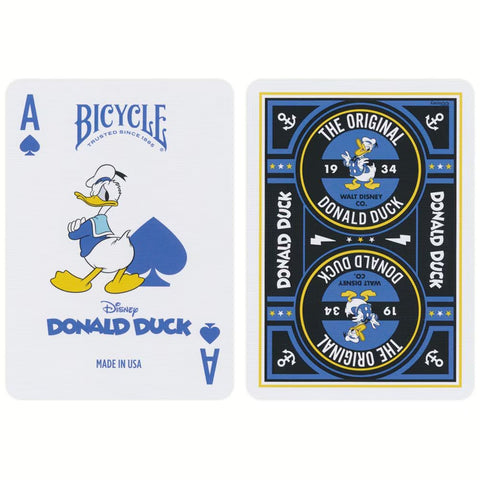 Bicycle Donald Duck Playing Cards Deck Disney Original Poker Size Blue 10043111
