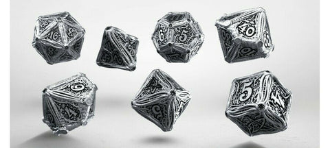 Metal Call Of Cthulhu Dice Set Rpg Playing Games Q-Workshop Polyhedral Metal NEW