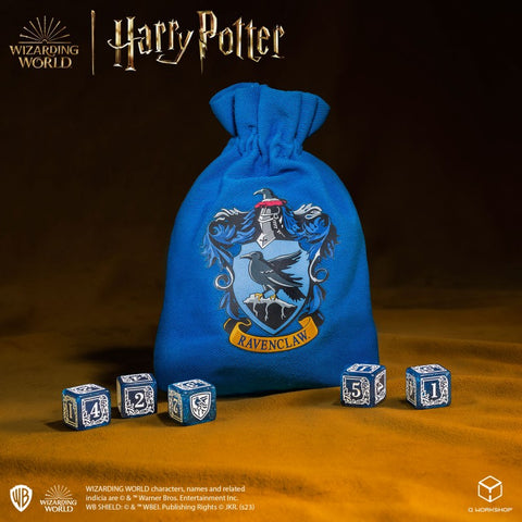 Harry Potter. Ravenclaw Dice & Pouch Set Magic Wizard Role Games Q-Workshop NEW