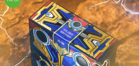 Thor: Love & Thunder Playing Cards Paper Led Lights Blue Gilded Difatta Dif17