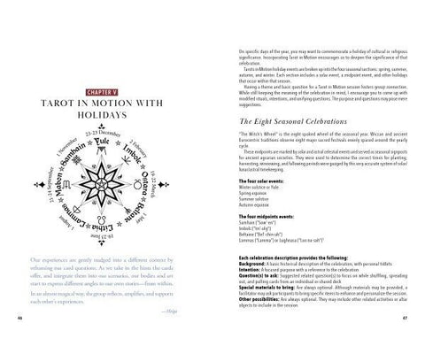 Tarot In Motion A Handbook To Embody Wisdom Through The Cards Schiffer Sp182