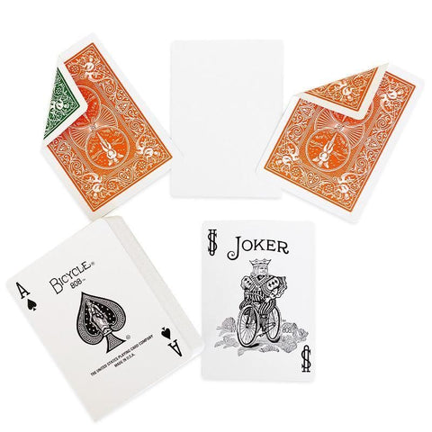 Bicycle Orange Playing Cards Deck Rider Back Magic Tricks Poker USa USpcc NEW