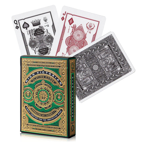 High Victorian Green Theory 11 Luxury Playing Cards Deck Magic Tricks Sealed