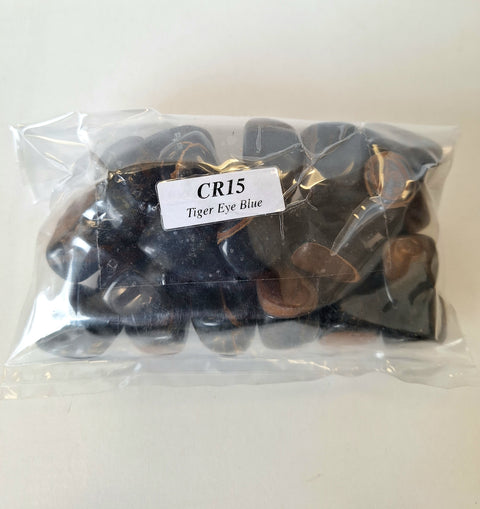 Tiger Eye Blue Tumble Stones Tumble Crystals 500 Grams Pack Lo Scarabeo Cr15