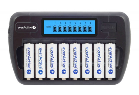 Everactive Smart Charger Nc 800 8 Slot Ni-Mh 100-240V Ac 50-60H/12V Black
