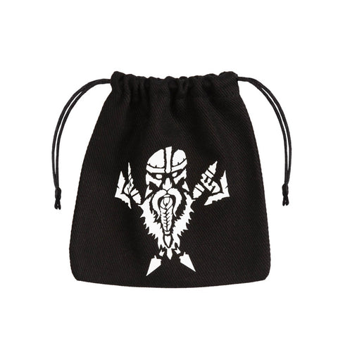 Dwarven Black & White Dice Bag Roleplaying Games Army Q-Workshop Rpg Bdwa101