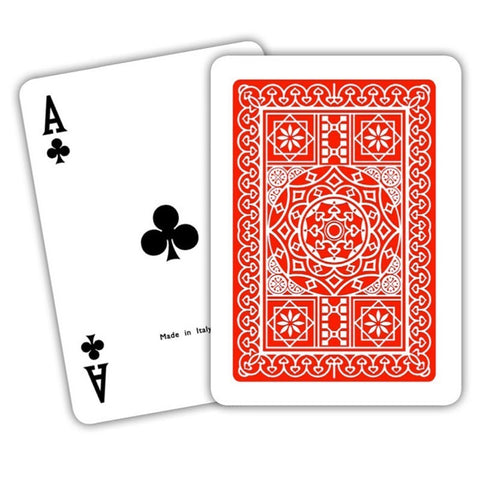 Modiano 98 Poker Red Back Playing Cards Deck Poker Size Made In Italy 300252