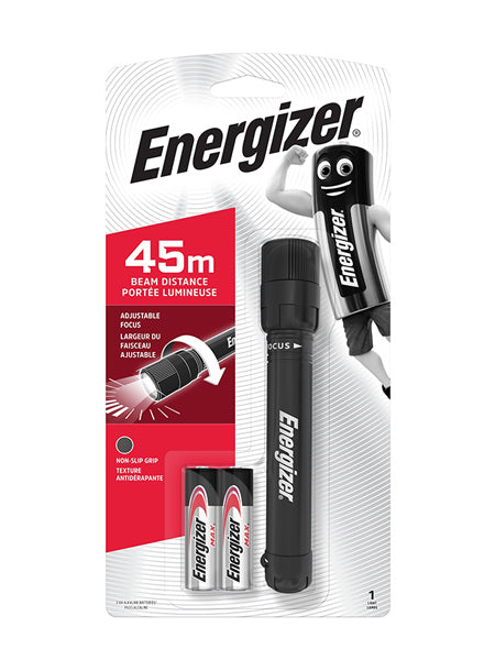 Energizer X-Focus Flashlight 50 Lumens 45 M Beam Distance Batteries Included NEW