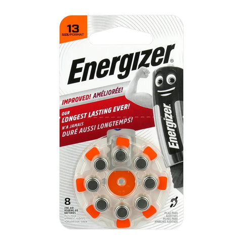 8 Energizer 13 Mf Pr48 Hearing Aid Batteries Powerseal 1.45V Zinc Air NEW