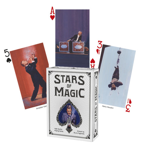 Stars Of Magic White Edition Playing Cards Deck Lo Scarabeo Made In USa NEW