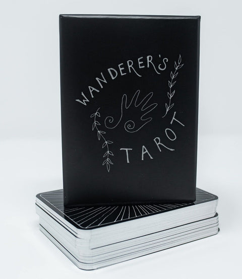 Wanderer'S Tarot Cards Deck Weiser Books Casey Zabala 78 Black Cards Deck NEW