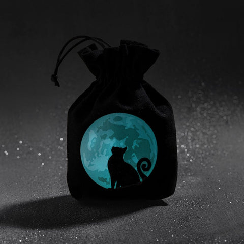 CATS DICE BAG THE MOONCAT ROLEPLAYING GAMES Q-WORKSHOP RPG DND POUCH NEW