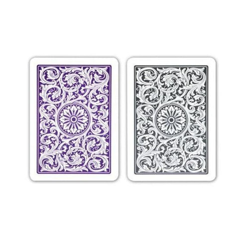 Copag Elite 1546 Playing Cards Poker Size Jumbo Index Purple/Gray Double 814-1
