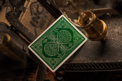 Green National Theory 11 Premium Playing Cards Deck Magic Tricks Gold Sealed