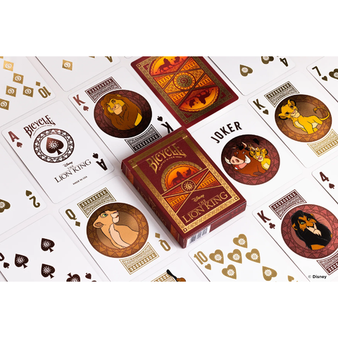 Bicycle Disney Lion King Inspired Playing Cards Deck Gold Foil Back 10042980