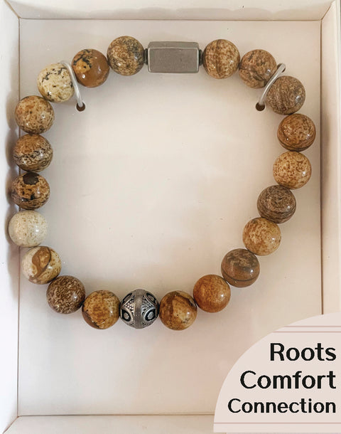 Crystal Bracelet Picture Jasper Lo Scarabeo Roots Connection Comfort NEW
