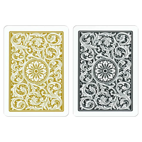 Copag Elite 1546 Plastic Playing Cards Poker Jumbo Index Black/Gold Double NEW